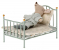 Preview: Maileg Vintage Bett Maus minze